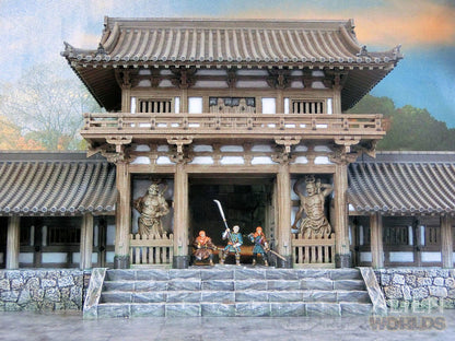 Feudal Japan Temple Gate | 3DAlienWorlds Fantasy and Historical Wargaming Terrain Role Playing Miniatures