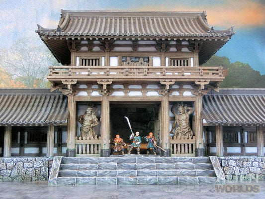 Feudal Japan Temple Gate | 3DAlienWorlds Fantasy and Historical Wargaming Terrain Role Playing Miniatures