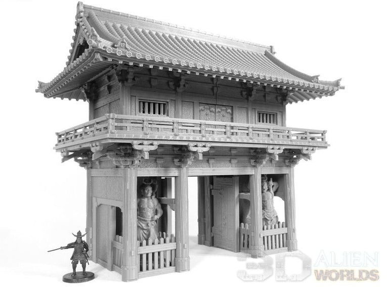 Feudal Japan Temple Gate | 3DAlienWorlds Fantasy and Historical Wargaming Terrain