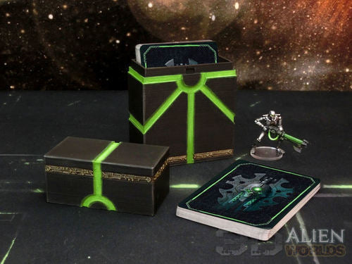 Necrontyr Card Box | 3DAlienWorlds Grimdark Wargaming Terrain Role Playing Miniatures