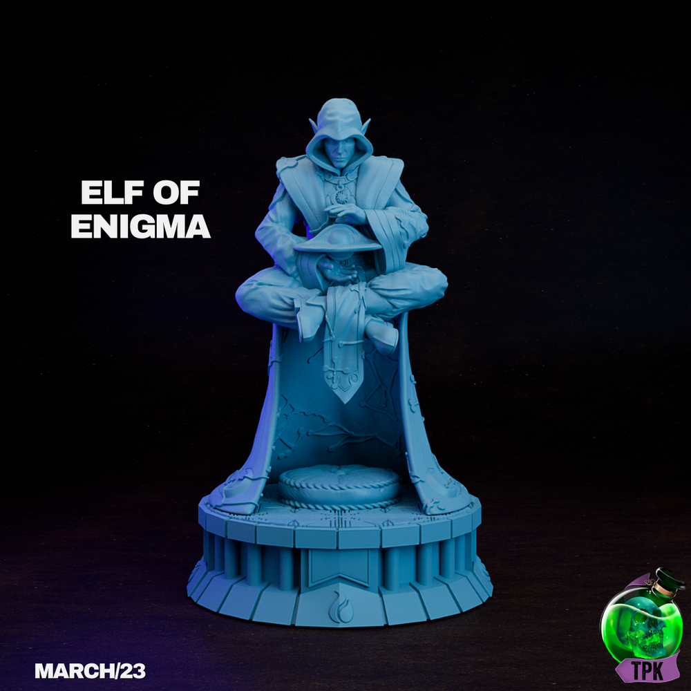 Elf of Enigma 4 | TPK Lab 32mm Fantasy Tabletop RPG Miniatures