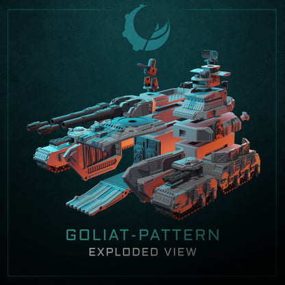 GOLIAT-PATTERN SUPER HEAVY ASSAULT CRAWLER | Maelstrom Designworks Grimdark Wargaming Miniatures