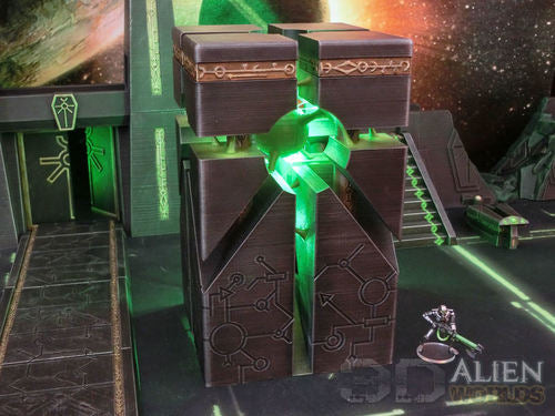 Necrontyr Energy Monolith | 3DAlienWorlds Grimdark Wargaming Terrain Role Playing Miniatures