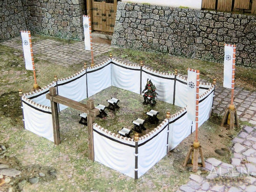 Feudal Japan Jinmaku Curtains | 3DAlienWorlds Fantasy and Historical Wargaming Terrain Role Playing Miniatures