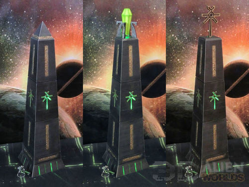 Necrontyr Obelisk Set | 3DAlienWorlds Grimdark Wargaming Terrain Role Playing Miniatures