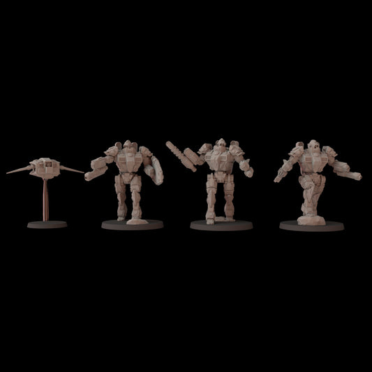Greater Good Conflict Armour Team | Fantasy Cult 32mm Grimdark Wargaming Miniatures Role Playing Miniatures