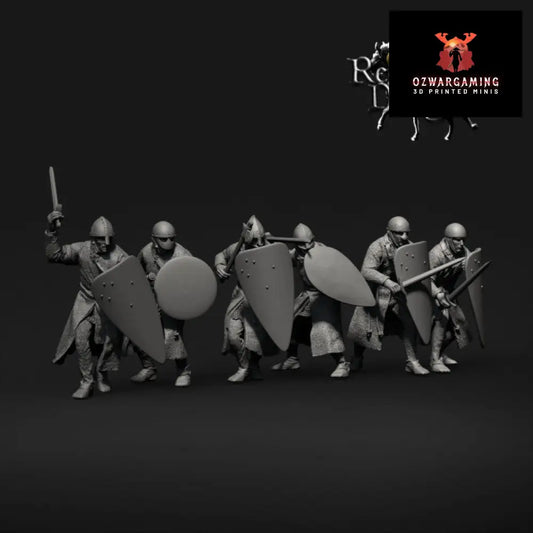 12th Century Military Order Sergeants | Reconquer Designs 28mm Historical Wargaming Miniatures Role Playing Miniatures