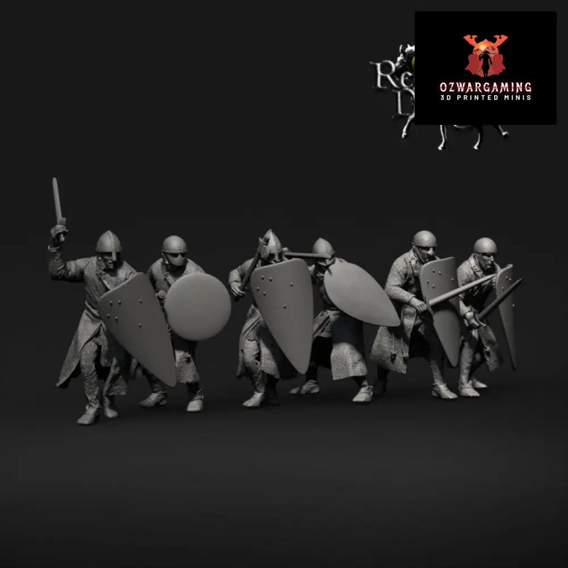 12th Century Military Order Sergeants | Reconquer Designs 28mm Historical Wargaming Miniatures Role Playing Miniatures