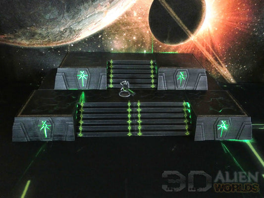 Necrontyr Deluxe Hill Set | 3DAlienWorlds Grimdark Wargaming Terrain Role Playing Miniatures