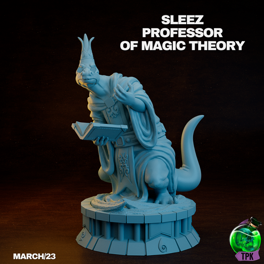 Sleez Professor of Magic Theory | TPK Lab 32mm Fantasy Tabletop RPG Miniatures Role Playing Miniatures