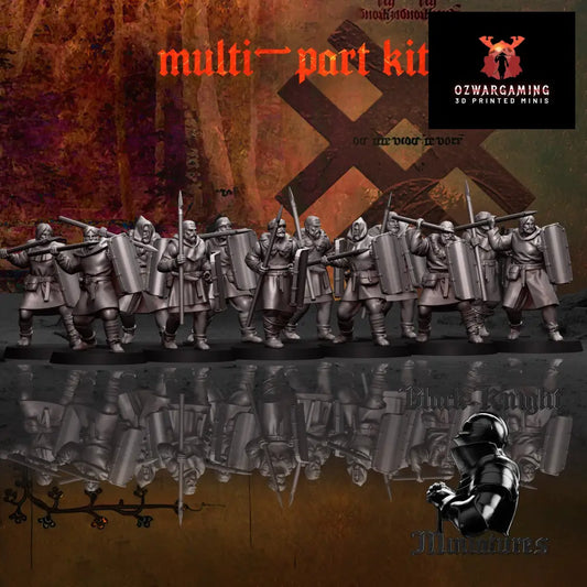 13th Century Baltic Levy | Black Knight Miniatures 28mm Historical Wargaming Miniatures Role Playing Miniatures