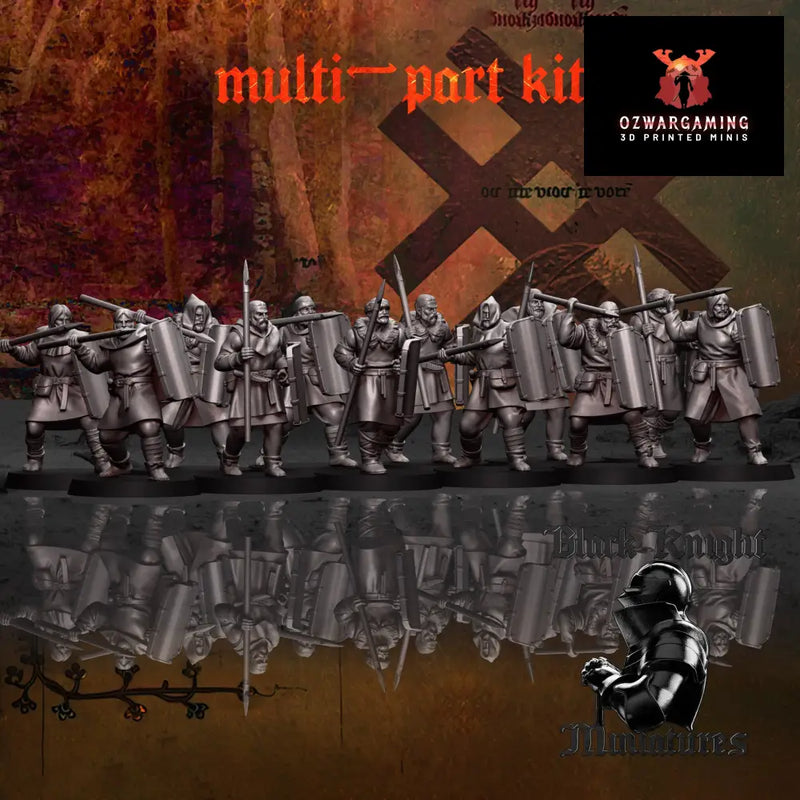 13th Century Baltic Levy | Black Knight Miniatures 28mm Historical Wargaming Miniatures Role Playing Miniatures