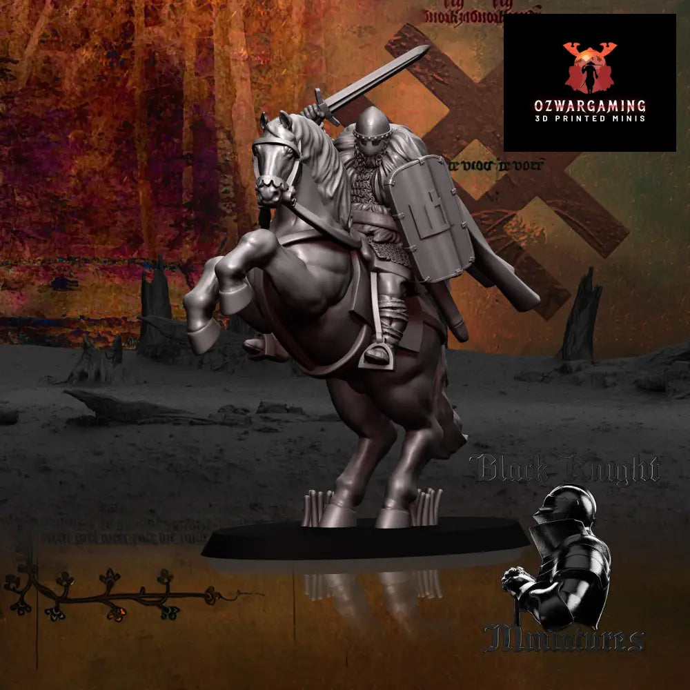 13th Century Baltic Mounted Warlord | Black Knight Miniatures 28mm Historical Wargaming Miniatures Role Playing