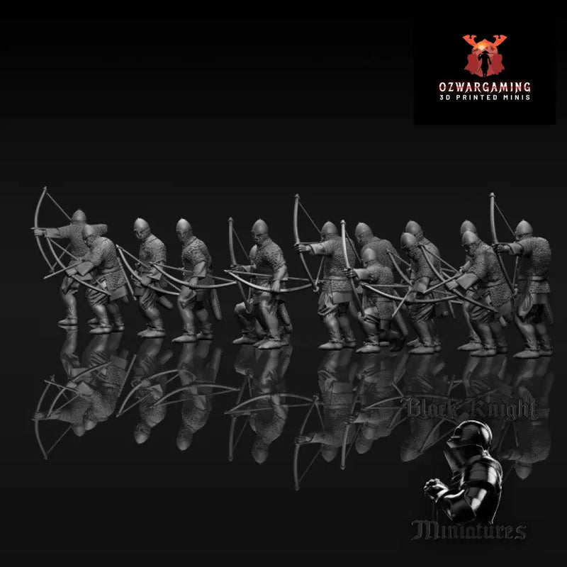 13th Century Prussian Archers | Black Knight Miniatures 28mm Historical Wargaming Miniatures Role Playing Miniatures