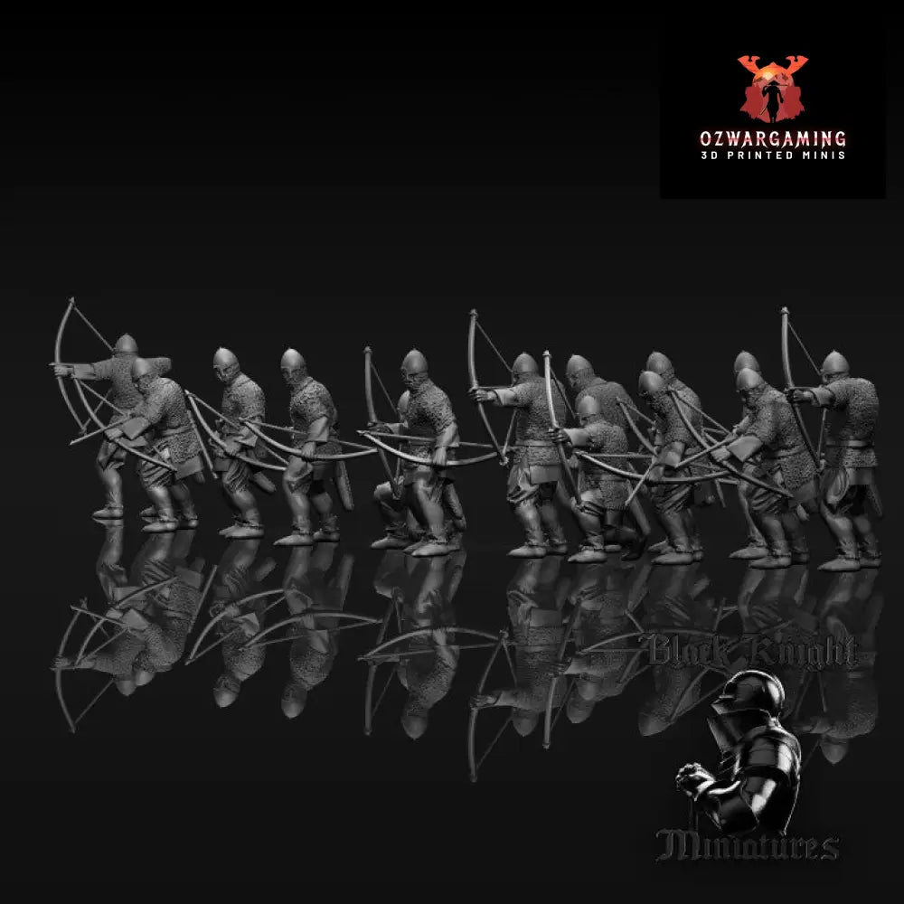13th Century Prussian Archers | Black Knight Miniatures 28mm Historical Wargaming Miniatures Role Playing Miniatures