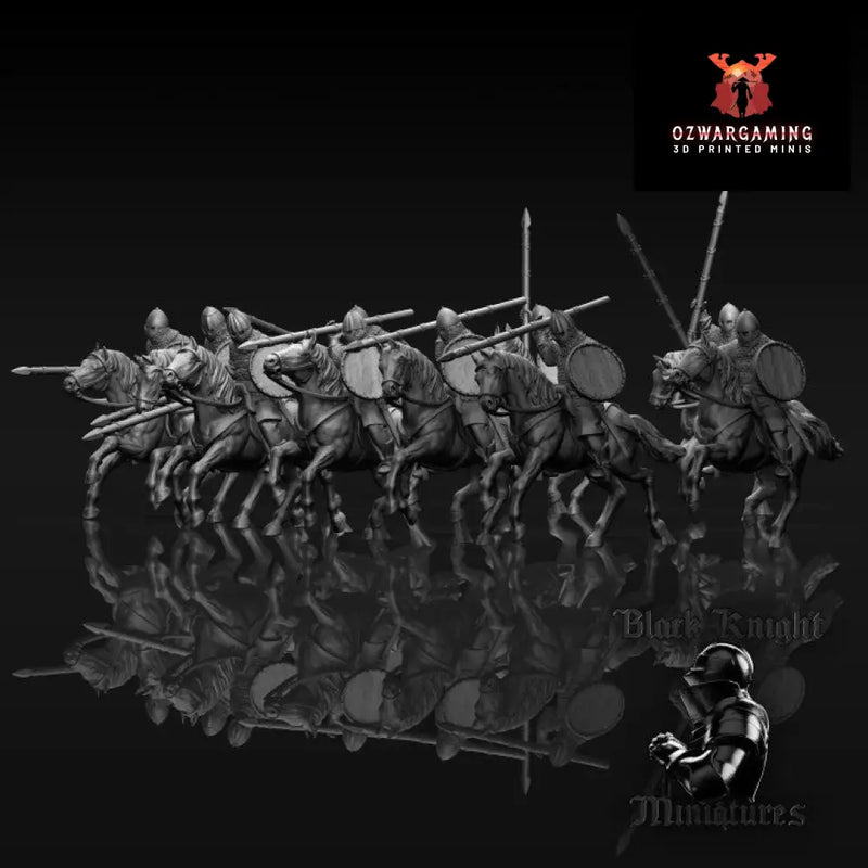 13th Century Prussian Mounted Warriors | Black Knight Miniatures 28mm Historical Wargaming Miniatures Role Playing