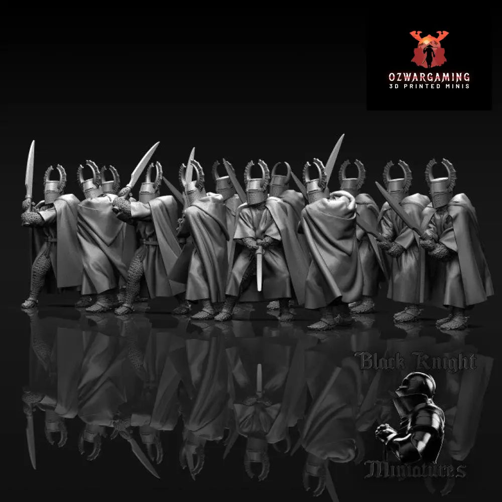 13th Century Teutonic Order Knights Faussart | Black Knight Miniatures 28mm Historical Wargaming Miniatures Role