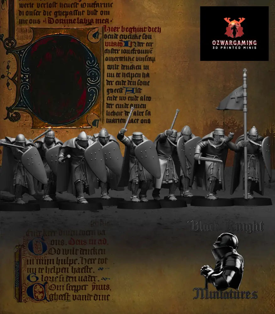 13th Century Teutonic Order Knights Update | Black Knight Miniatures 28mm Historical Wargaming Miniatures Role Playing