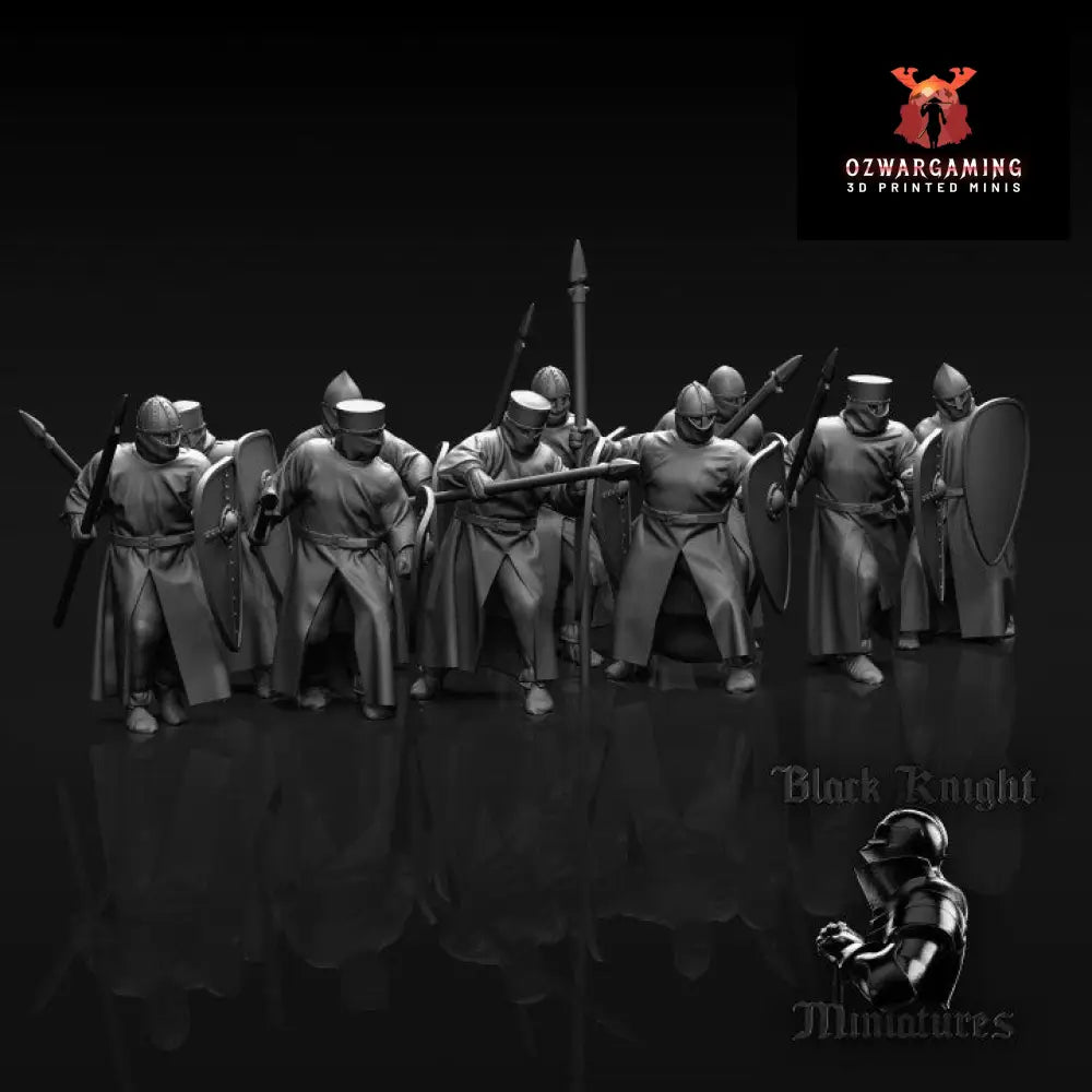 13th Century Teutonic Order Sergeants | Black Knight Miniatures 28mm Historical Wargaming Miniatures Role Playing