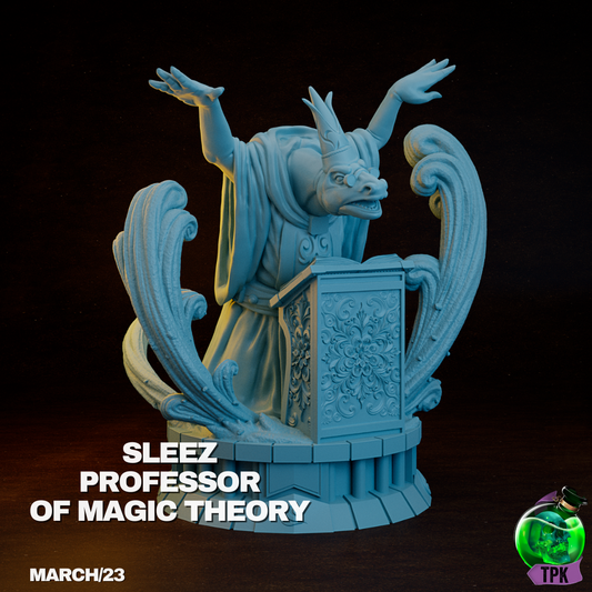 Sleez Professor of Magic Theory 2 | TPK Lab 32mm Fantasy Tabletop RPG Miniatures Role Playing Miniatures