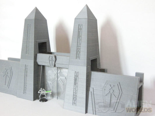 Necrontyr Gateway | 3DAlienWorlds Grimdark Wargaming Terrain Role Playing Miniatures