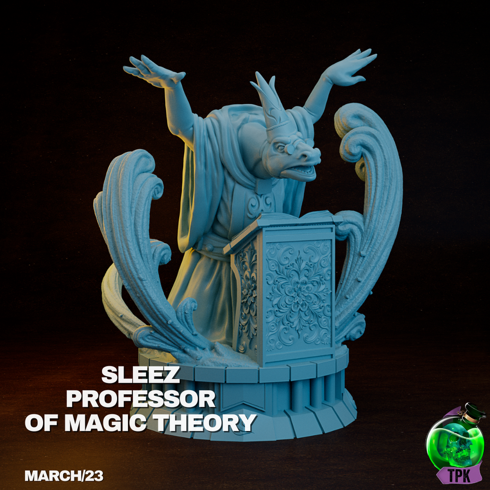 Sleez Professor of Magic Theory 2 | TPK Lab 32mm Fantasy Tabletop RPG Miniatures