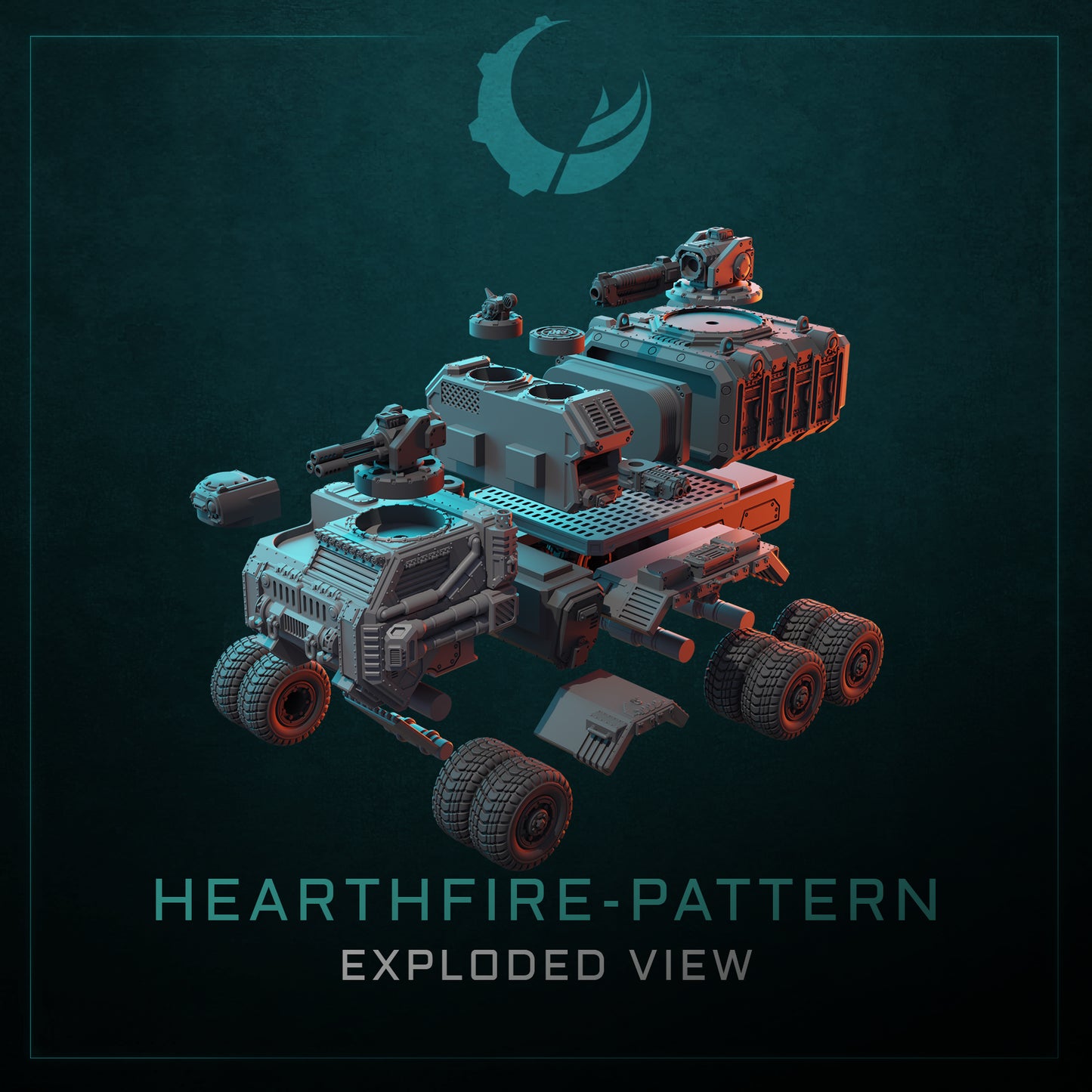 HEARTHFIRE-PATTERN MOBILE COMMAND FORTRESS | Maelstrom Designworks Grimdark Wargaming Miniatures