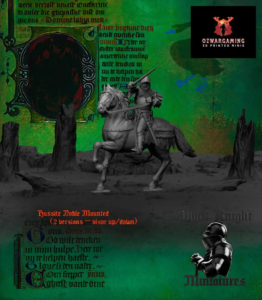 15th Century Hussite Noble | Black Knight Miniatures 28mm Historical Wargaming Miniatures Role Playing Miniatures