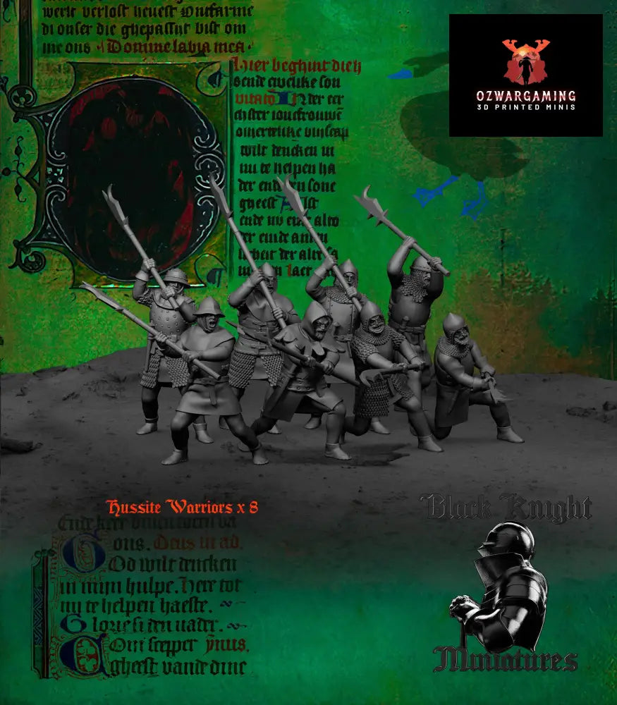 15th Century Hussite Polearms | Black Knight Miniatures 28mm Historical Wargaming Miniatures Role Playing Miniatures