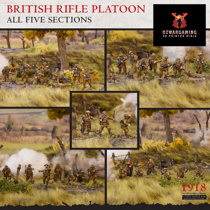 1918 British Platoon Bundle | Warfulcrum Games Historical WW1 Miniatures Role Playing Miniatures