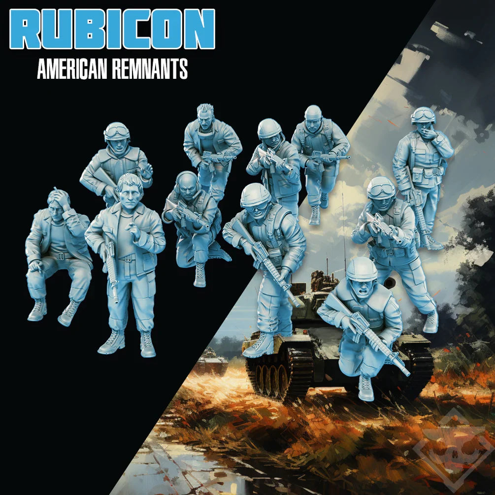 Rubicon: American Remnants | Skullforge Studios 32mm Alternate Cold War Wargaming Miniatures Role Playing Miniatures