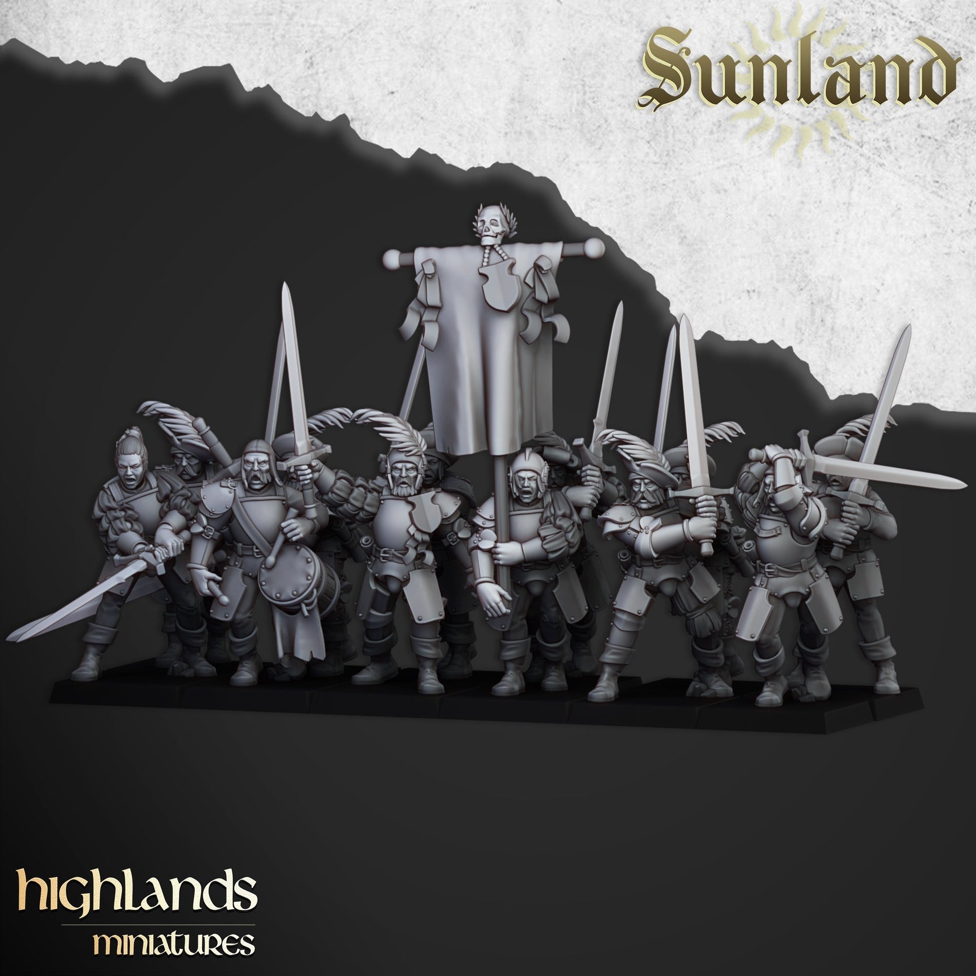 Sunland Greatswords | Highlands Miniatures 28/32mm Fantasy Wargaming Miniatures Role Playing Miniatures