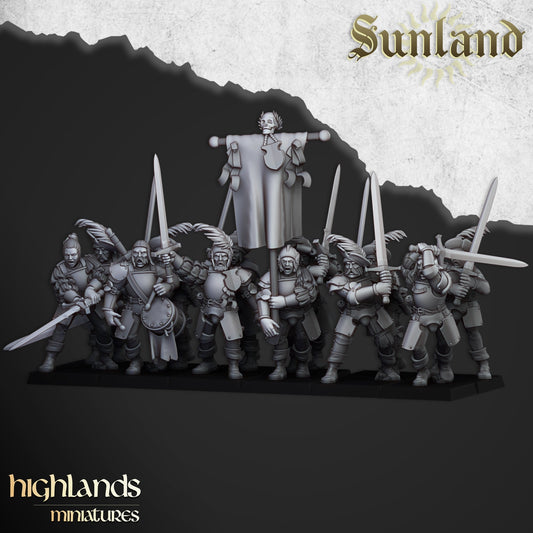 Sunland Greatswords | Highlands Miniatures 28/32mm Fantasy Wargaming Miniatures Role Playing Miniatures