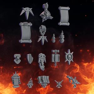 Pactum Aeturnum Knight Decor | DakkaDakka.store Grimdark Wargaming Miniatures Role Playing Miniatures