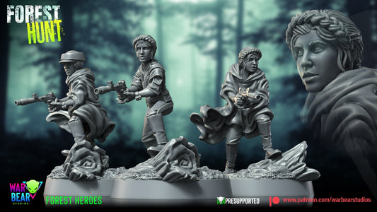 Forest Hunt Princess | Warbear Studios 28mm SciFi Wargaming Miniatures Role Playing Miniatures