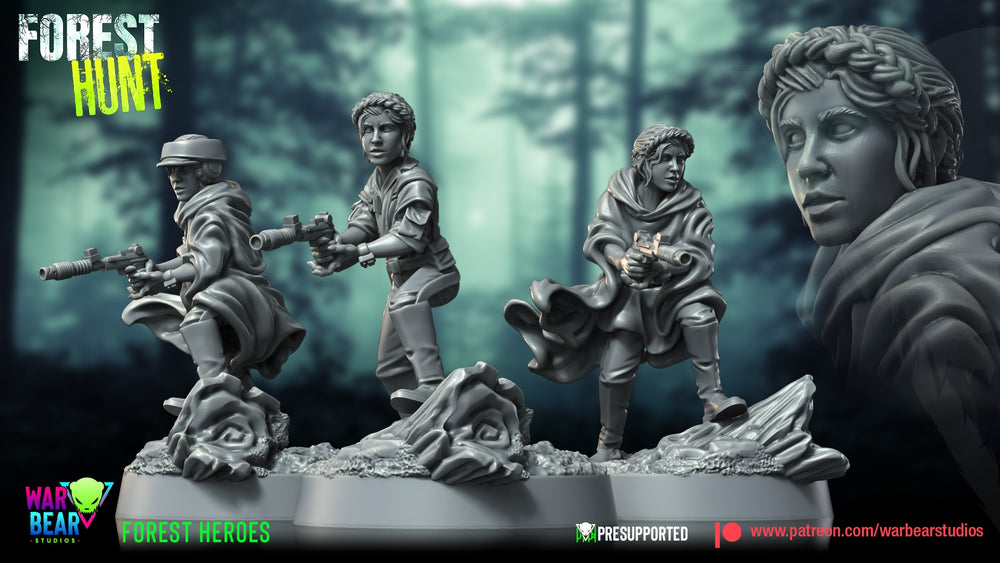 Forest Hunt Princess | Warbear Studios 28mm SciFi Wargaming Miniatures