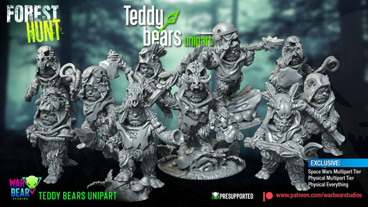 Forest Hunt Teddy Bears | Warbear Studios 28mm SciFi Wargaming Miniatures Role Playing Miniatures
