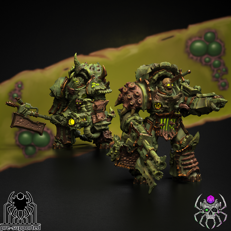 Plague Bringers Heavy Armour Squad | EightLegsMiniatures Grimdark Wargaming Miniatures