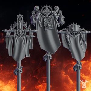 Pactum Aeturnum Banners | DakkaDakka.store Grimdark Wargaming Miniatures Role Playing Miniatures