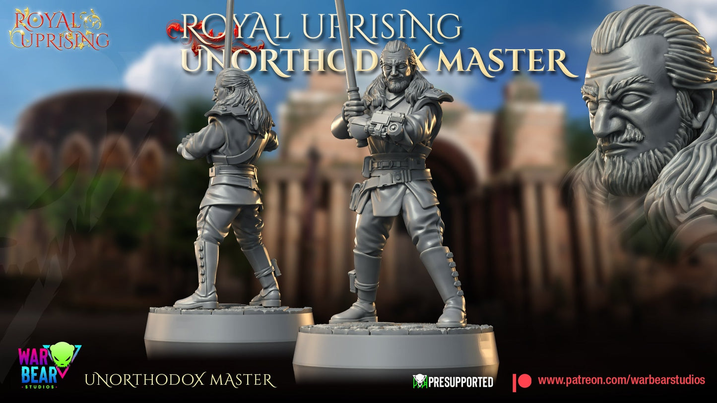 Royal Uprising Unorthodox Master 2 | Warbear Studios 28mm SciFi Wargaming Miniatures Role Playing Miniatures