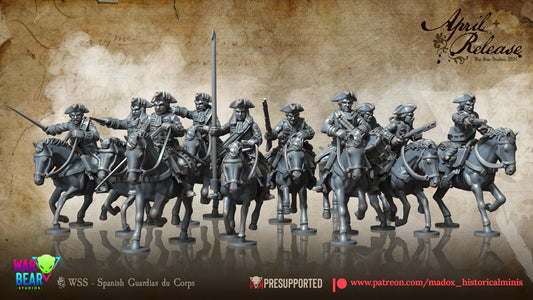 WSS Spanish Guardias du Corps | Warbear Studios 28mm Historical Wargaming Miniatures Role Playing Miniatures