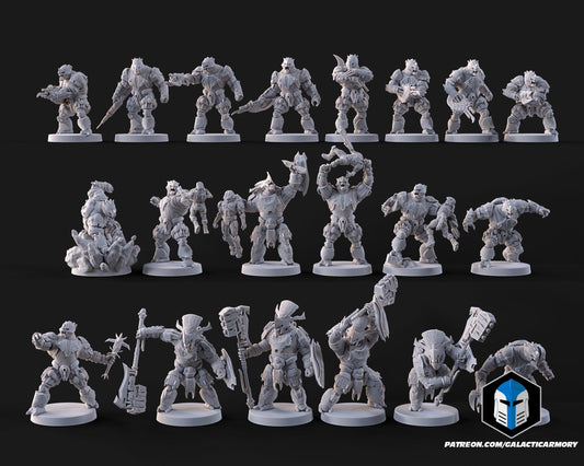 Brutes |Galactic Armory 32mm SCI-FI Wargaming Miniatures Role Playing Miniatures