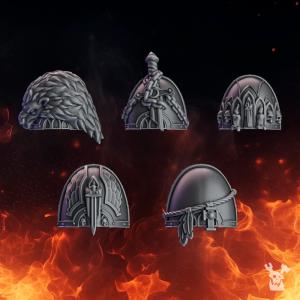 Pactum Aeturnum Knight Shoulders | DakkaDakka.store Grimdark Wargaming Miniatures