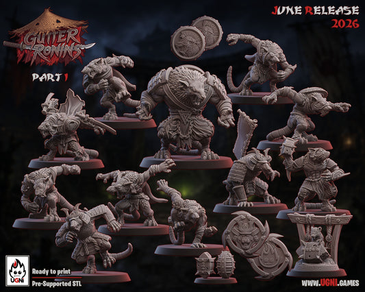 Gutter Ronins Fantasy Football Team | Ugni Miniatures