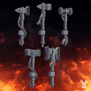 Pactum Aeturnum Crusader Hammers | DakkaDakka.store Grimdark Wargaming Miniatures Role Playing Miniatures