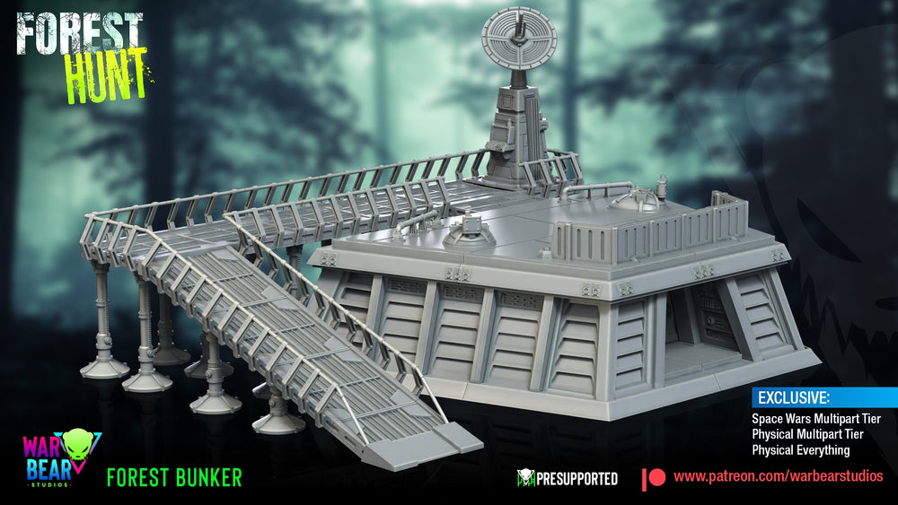 Forest Hunt Bunker | Warbear Studios 28mm SciFi Wargaming Miniatures