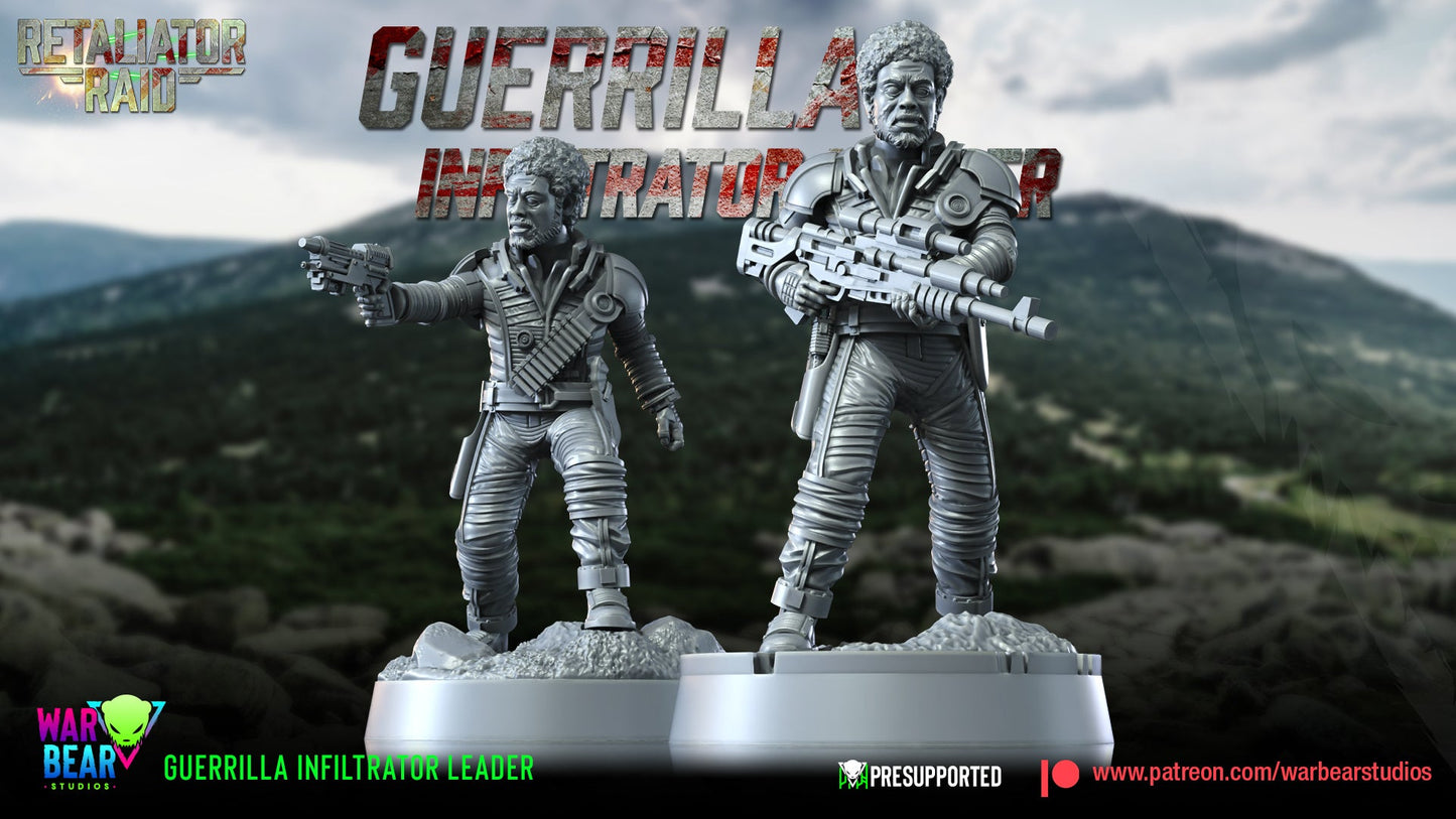 Guerilla Leader | Warbear Studios 28mm SciFi Wargaming Miniatures Role Playing Miniatures