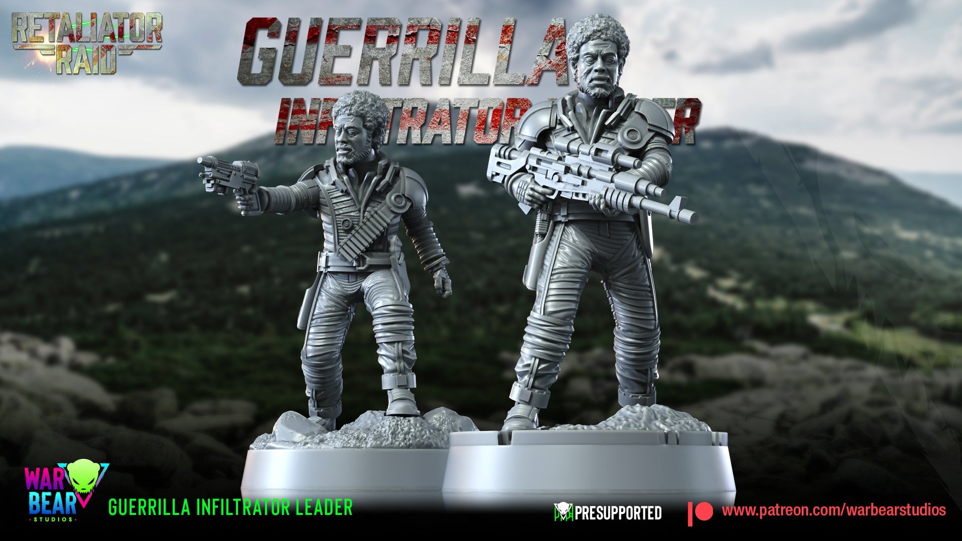 Guerilla Leader | Warbear Studios 28mm SciFi Wargaming Miniatures Role Playing Miniatures