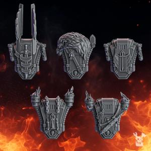 Pactum Aeturnum Knight Backpacks | DakkaDakka.store Grimdark Wargaming Miniatures Role Playing Miniatures