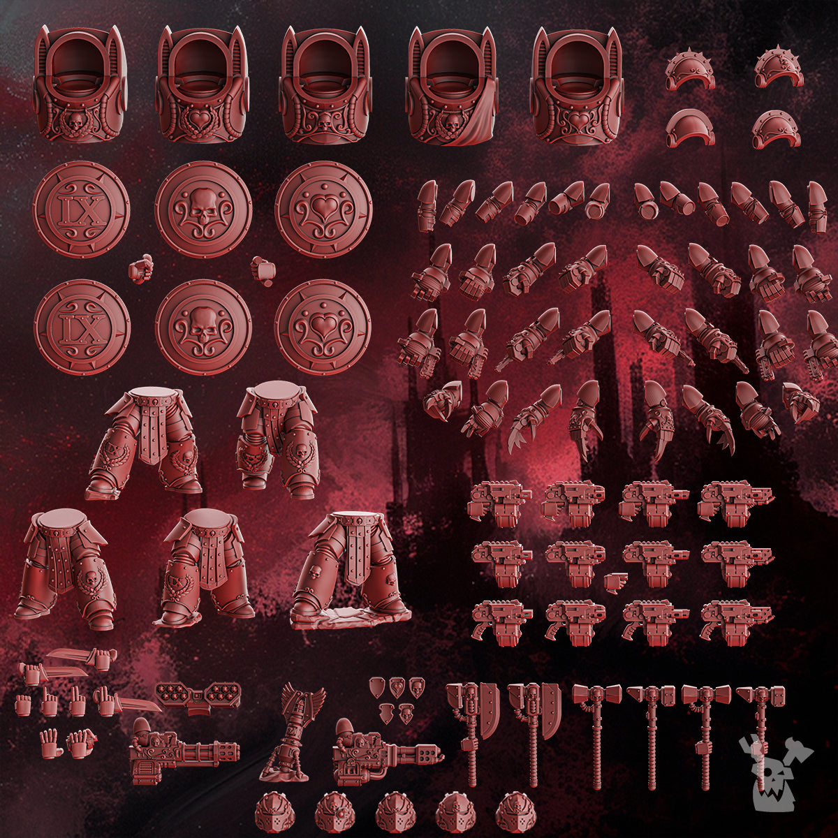 Crimson Wings Destroyers Build Kit | DakkaDakka.store Grimdark Wargaming Miniatures Role Playing Miniatures